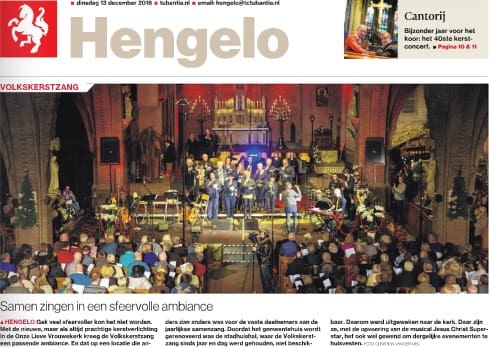 Volkskerstzang bijzonder sfeervol