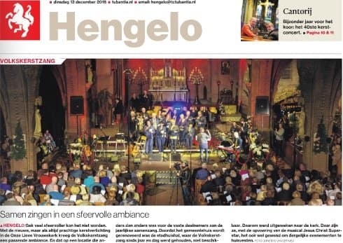 Volkskerstzang bijzonder sfeervol